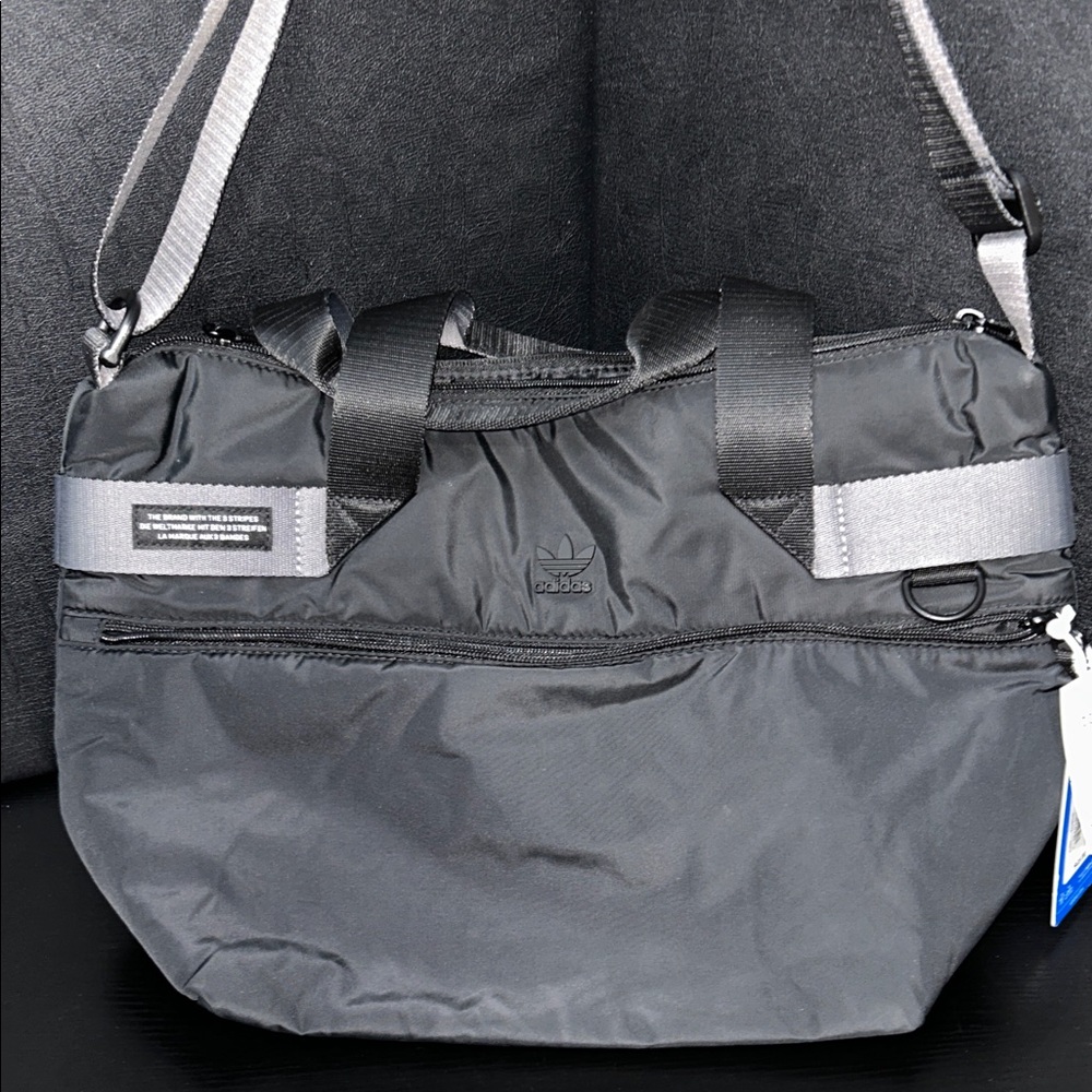 Adidas puffer shopper tote